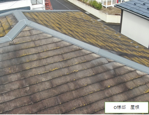 福島市でドローンを使用して確認した住宅の屋根