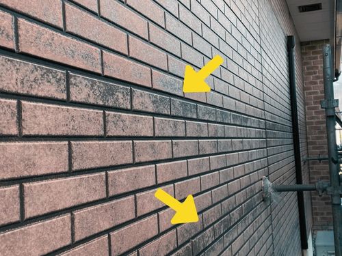 福島市の外壁塗装｜レンガ調外壁の黒ずみを現地調査！原因と対策を解説